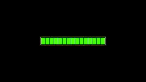 Green Loading Progress Bar Animation for Digital Projects. Stock Footage 286142888