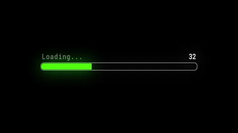 Loading Bar Hud Green Screen Stock Video Footage | Royalty Free Loading ...