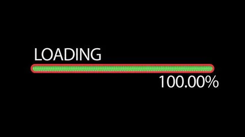 Green loading progress bar downloading pixelated progress. Status bar, proc.. Stock Illustration