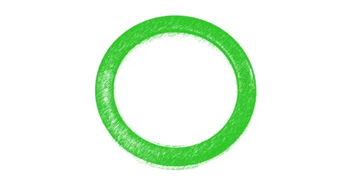 Green loading ring symbol with noise effect Stock Footage 63765882