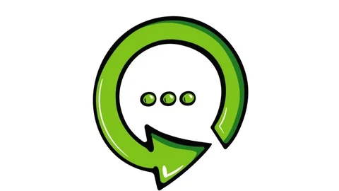 Green loading sign white background Stock Footage 111484385