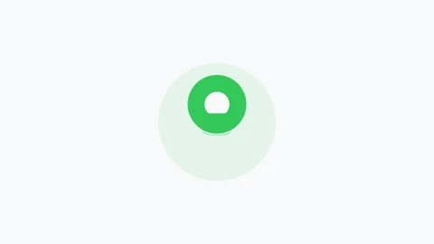 Green location pin icon flat design icon for map navigation. Clean minimal Stock Footage 342622748