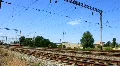 Green locomotive HD Footage