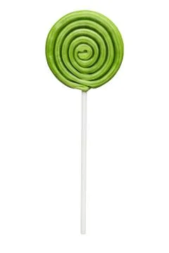 Green lollipop Stock Photos