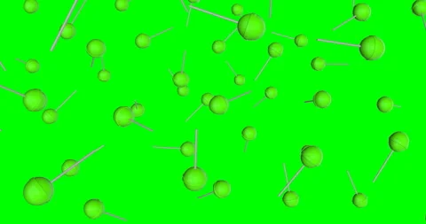 Green Lollypops falling slow motion Video stock 238430758