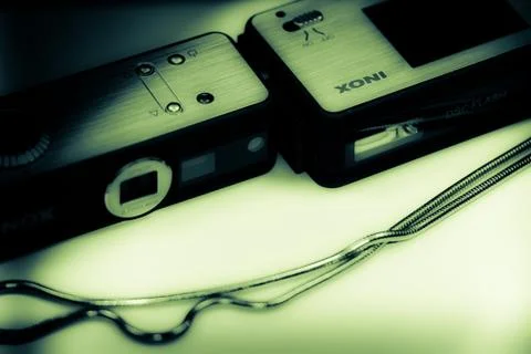 Green look camera Stock Photos