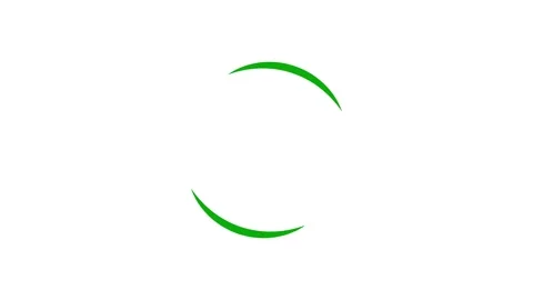 Green loop loading animation. Eco expectations of progress. Stock Footage 148162320