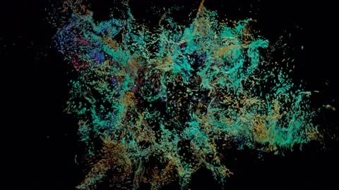 Green Looping Particles 스톡 동영상 170845377