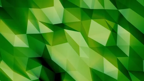 Green low poly abstract background with faceted geometric triangles Stock Footage 337890058