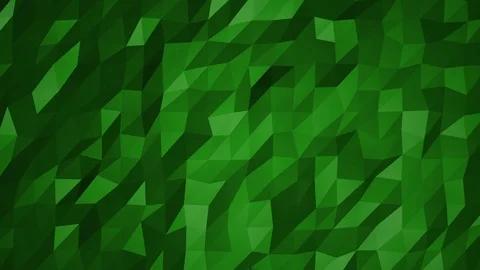 Green low poly abstract seamless animated background Stock Footage 93251245