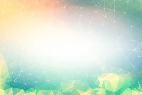 Green low poly background. Polygonal design pattern. Bright mosaic modern geo 스톡 일러스트