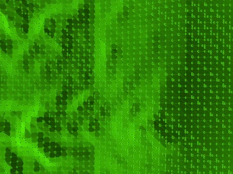 Green low poly background pulsating. Abstract low poly surface as crystal cell Stock Footage