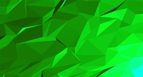 Green Low polygon gradient background Stock Illustration