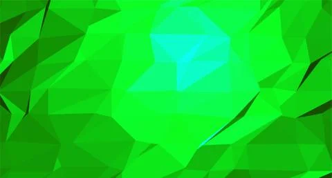 Green Low polygon gradient background Stock Illustration