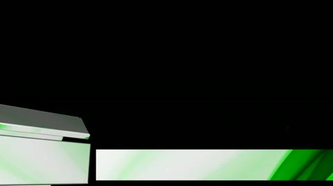 GREEN LOWER THIRD Stock Footage