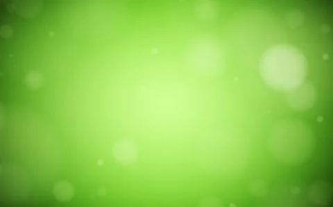 Green lush bokeh background with circular blurs Illustrazione stock