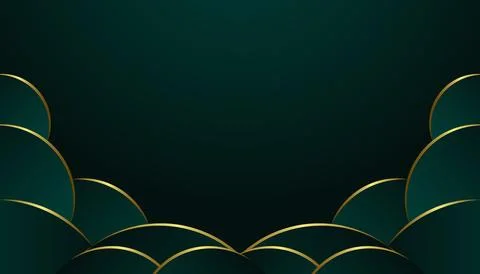 Green luxury circle pattern background. Elegant style concept. Images wallp.. Foto stock