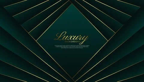 Green luxury triangle lines background. Elegant style concept. Vector illus.. 스톡 일러스트
