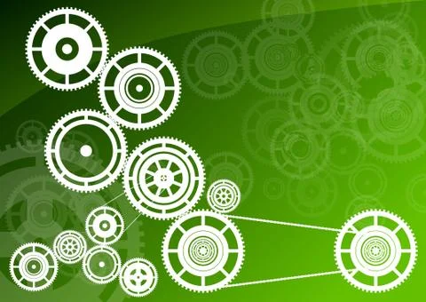 Green machinery Stock Illustration