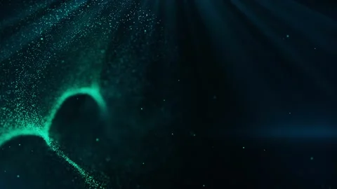 Green magic abstraction Stock Footage 223595256