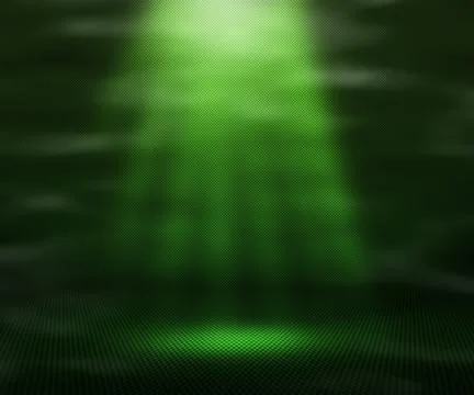 Green magic spot light background 스톡 일러스트