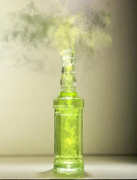Green magic wizards potion Stock Photos