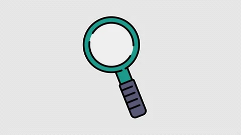 Green magnifying glass Stock Footage 333674535