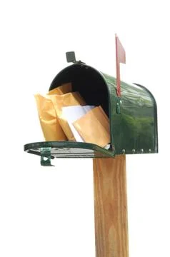Green Mailbox Stock Photos