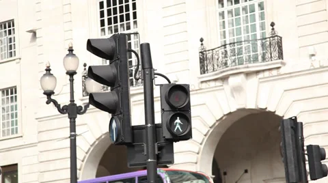 Green man to red man Stock Footage 38459216