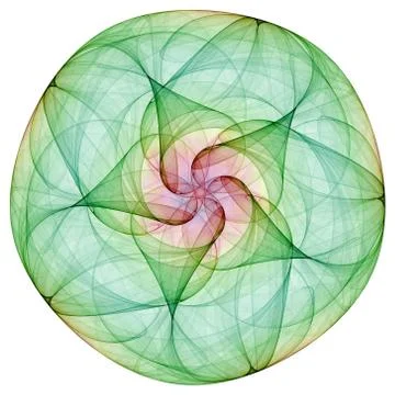 Green Mandala Illustrazione stock