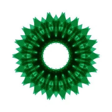 GREEN MANDALA Stock Illustration