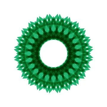 GREEN MANDALA Stock Illustration