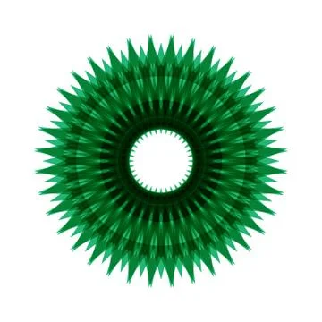 GREEN MANDALA Stock Illustration