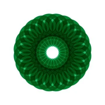 GREEN MANDALA Stock Illustration