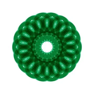 GREEN MANDALA Stock Illustration
