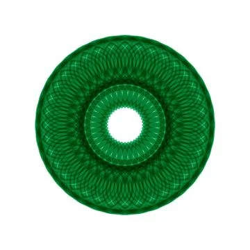 GREEN MANDALA Stock Illustration