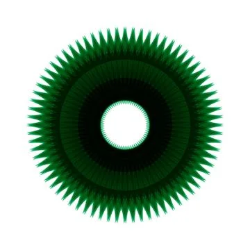 GREEN MANDALA Stock Illustration