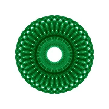 GREEN MANDALA Stock Illustration