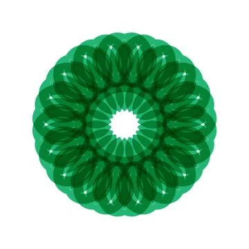 GREEN MANDALA Stock Illustration