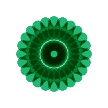 GREEN MANDALA Stock Illustration