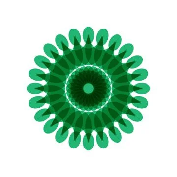 GREEN MANDALA Stock Illustration