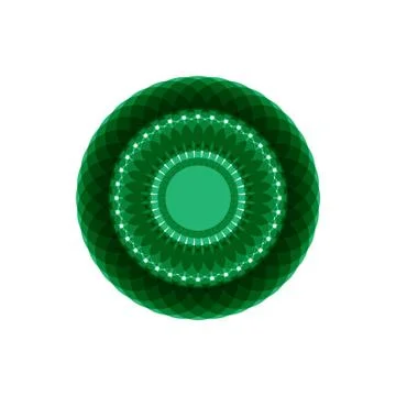GREEN MANDALA Stock Illustration