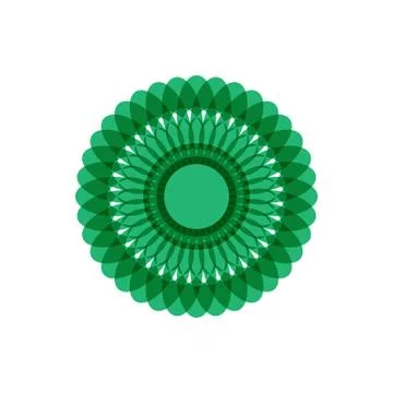 GREEN MANDALA Stock Illustration