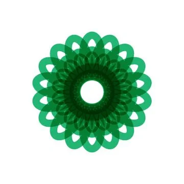GREEN MANDALA Stock Illustration