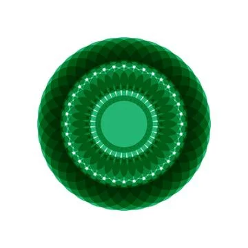 GREEN MANDALA Stock Illustration