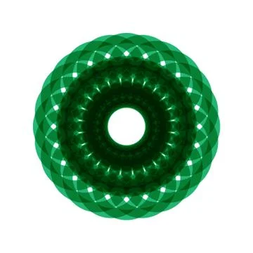 GREEN MANDALA Stock Illustration