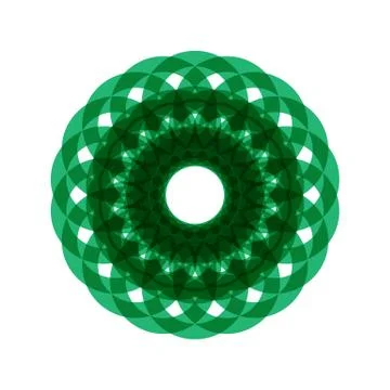 GREEN MANDALA Stock Illustration