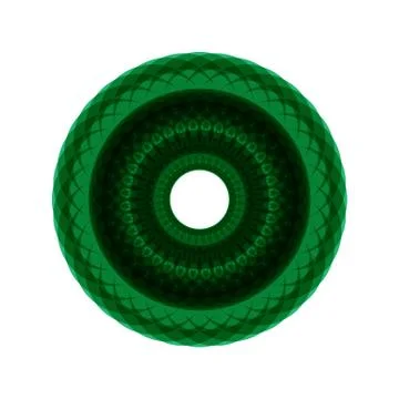 GREEN MANDALA Stock Illustration