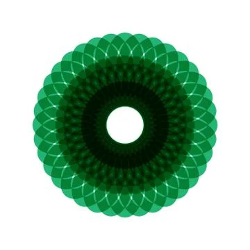 GREEN MANDALA Stock Illustration