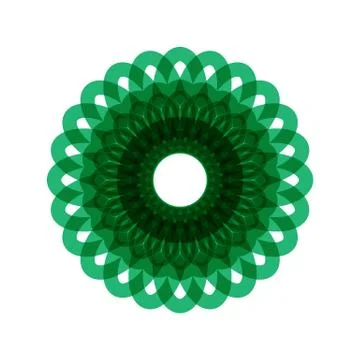 GREEN MANDALA Stock Illustration